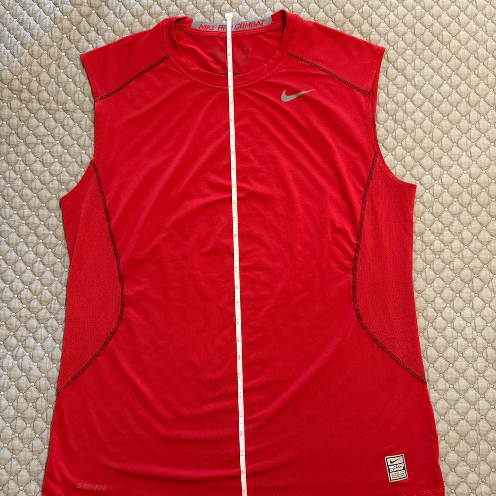 Nike Pro Combat Red Men's Sleeveless Tee